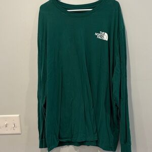 Best 2x The North Face Teal Long Sleeve Top